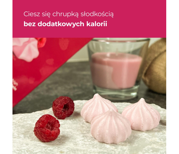 AmerPharma Locco 48 kcal Niskokaloryczne bezy proteinowe Malinowe - 1503767 - zdjęcie 3